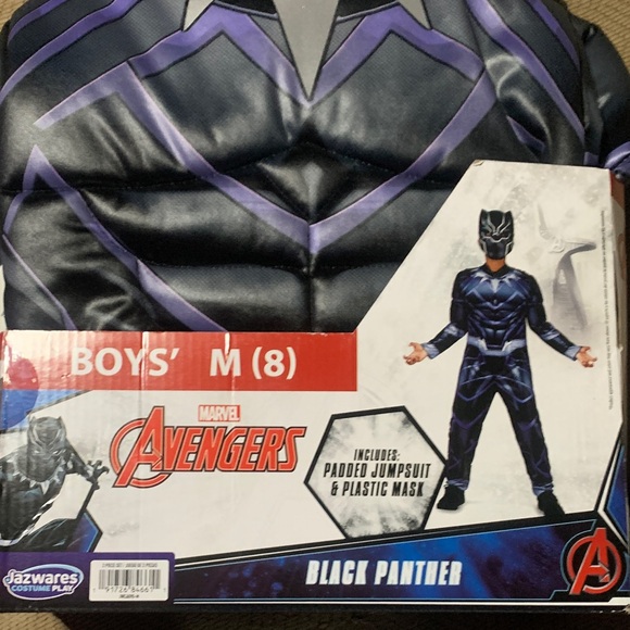 Marvel Black Panther Boys' Costume - Black and Purple - Picture 1 of 1